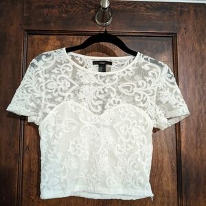 Forever 21 lace crop top